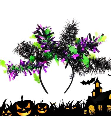 Halloween Pumpkin Headband | Halloween Costume Headbands Colorful Wool Strips Halloween Accessories for Adults Halloween Headwear Favors Ghost Skeleton - Buy Online on GoSupps.com