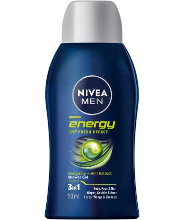 NIVEA MEN NIVEA MEN Energy Shower Energizing shower gel + mint extract 3 in 1 50 ml