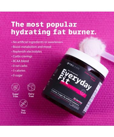 TRULEAN Everyday Fit Water Enhancer - Sugar Free Electrolyte Powder BCAA Blend Keto Amino Acid Supplement - Tasty Raspberry Mango 30 Servings - Buy Online on GoSupps.com