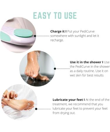 PediCurve Electric Callus Remover | Unique Callus Remover Gently Removes Callus Remover Electric Callus Remover via Solar Cells or with USB - Buy Online on GoSupps.com