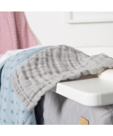 Buy Lil Planet Organic Washcloth Set of 5 - Frosty Green Muslin 100% Organic Cotton GOTS Certified 25x25 cm - Eco-Friendly Baby Care - Buy Online on GoSupps.com