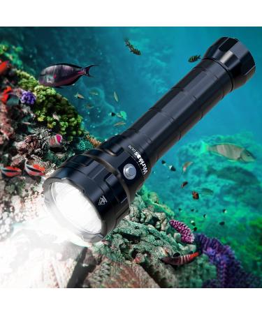 Wurkkos DL70 Scuba Diving Light, 13000lm Dive Torch Underwater 150m IPX8 Waterproof LED Submarine Flashlight 4 Mode for Underwater Activity.