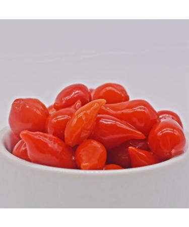 Mild Roquito Chilli Pearls Chilli Pepper Pearls 793g.Vibrant small chilli pearls bright colour crunchy texture and full flavoured. Perfect in salads and on pizzas.