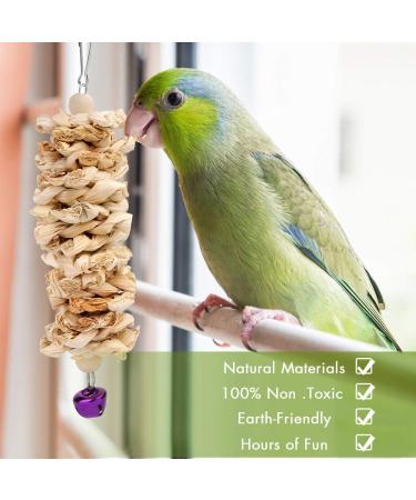 Vegena 8 Set Bird Toys - Colorful Wooden Ladders & Accessories for Budgies Parrots and Cockatoos - Ideal Bird Cage Playtime - Buy Online on GoSupps.com