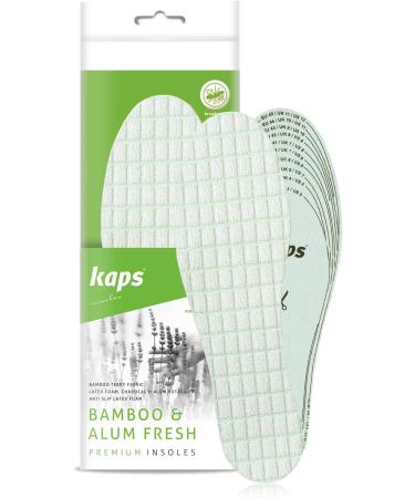 KAPS Bamboo Insoles - Activated Carbon Shoe Inserts for Fungal Infections Foot Odor & Athlete's Foot - Unisex Foot Care Solution for Healthy Feet - Buy Online on GoSupps.com