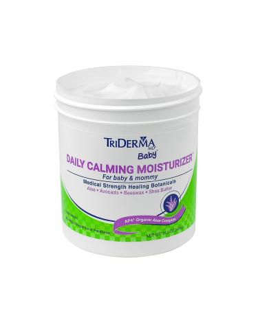TriDerma Baby Daily Calming Moisturizer - 16 oz - Aloe Vera & Avocado Oil for Sensitive Skin - Buy Online on GoSupps.com