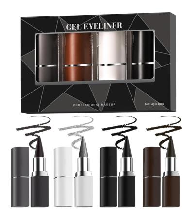 Crayon d' il tanche liner l' il durable Stylo de rev tement pour les yeux imperm able mate | 4 couleurs faciles appliquer le maquillage les accessoires l gants pour femmes pour le bal la rass - Buy Online on GoSupps.com