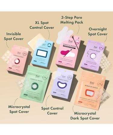 Rael Miracle Microcrystal Spot Cover - Hydrocolloid Patches with Tea Tree Oil Early Stage (9 Count) 9 count (Pack of 1) - Buy Online on GoSupps.com