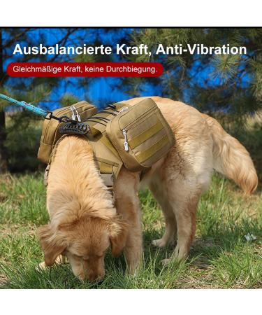 Hundred Backpacks - Waterproof Dog Saddle Backpack for Large Dogs | Light & Removable Hiking Pack with Dishes | Ideal for Outdoor Adventures - Buy Online on GoSupps.com