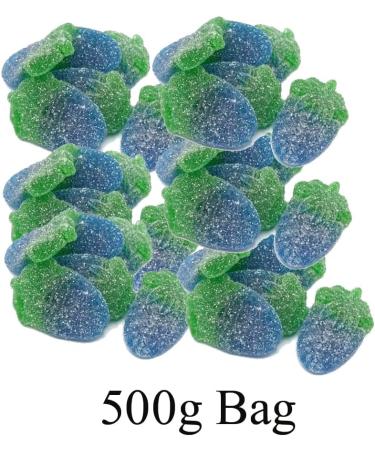 Fizzy Blue Raspberry Flavour Sour Jelly Sweets 500g - Buy Online on GoSupps.com