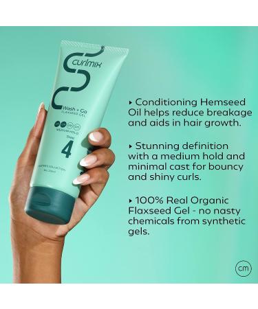 CurlMix Medium Hold Flaxseed Gel - Travel Size 3.4 oz - Define & Elongate Curls, No Dryness or Flaking - Buy Online on GoSupps.com