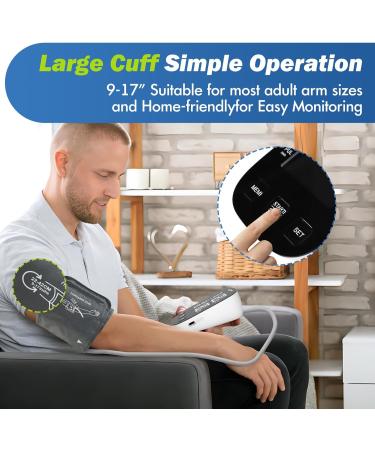Buy ELERA Automatic Blood Pressure Monitor - Home Use Large Cuff (9-17) & Backlit Display USB & Batteries Included - Accurate & Easy to Use - Buy Online on GoSupps.com