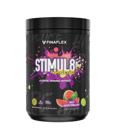 FINAFLEX STIMUL8 Hardcore Wild Watermelon - Extreme Energy Strength & Endurance for Men & Women - with Caffeine & L-Citrulline - 30 Servings
