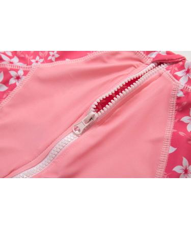 BONVERANO Baby Girls Swimsuit | Toddler Bathing Suit with UPF 50+ Sun Protection | Long-Sleeve Zipper One Piece Swimwear | 18-24 Months Sakura - Buy Online on GoSupps.com