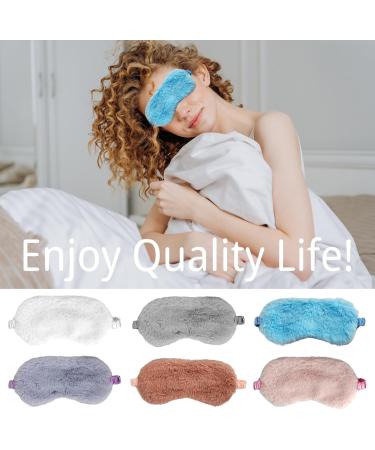 Buy Blue Plush Sleep Masks - Ultra Soft Adjustable Eye Cover for Kids & Adults | Travel Blindfolds for Comfortable Sleep - Buy Online on GoSupps.com