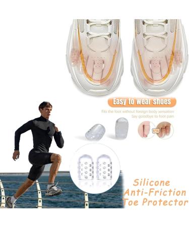 Silicone Anti-Friction Toe Protectors - 10pcs Breathable Gel Covers for Men & Women | Cushions Blisters & Protects Toes - Buy Online on GoSupps.com