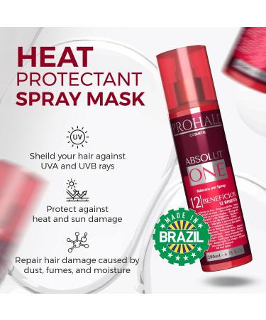 Prohall Cosmetic Heat Protectant | Leave-In Thermal Protector Cream | Nourish Hydrate & Reduce Frizz | Prevent Split Ends | 6.76 fl. Oz | International Shipping Available - Buy Online on GoSupps.com