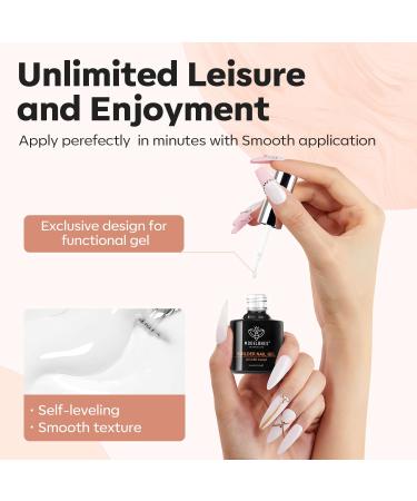 Modelones White Builder Gel for Gel Nails | UV Gellack - 15ml Manicure Kit for Nail Studio & Extensions | Perfect for Christmas Day - Buy Online on GoSupps.com