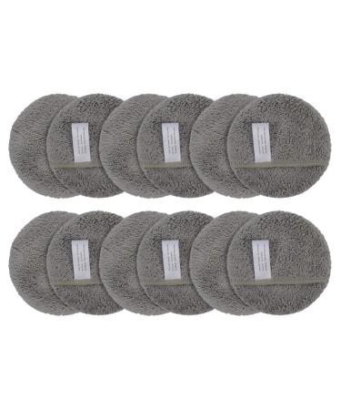 Reusable Makeup Remover Pads | Kinhwa Washable Microfiber Facial Cleansing Pads - 12 Soft Light Gray Pads with Laundry Bag - Buy Online on GoSupps.com
