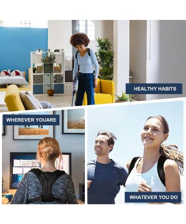HIJJPS Posture Corrector for Women & Men - Adjustable & Breathable Upper Back Brace - Buy Online on GoSupps.com