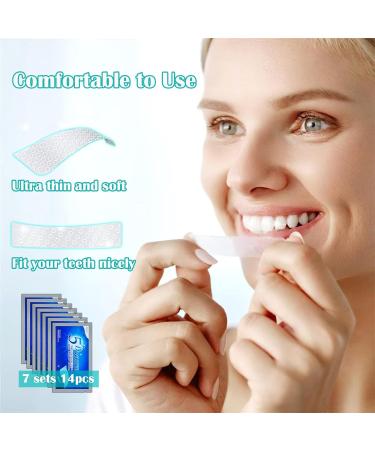 Teeth Whitening Strips for Sensitive Teeth - 7 Pouches/Box 14 Pieces - Buy Online on GoSupps.com