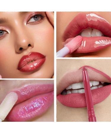  Rrlihjgu Lip Makeup - Vibrant Lip Pencil Glossy Color - Long-Lasting Water-Resistant Minimal Transfer Moisturizing - Perfect for Romantic Evenings Weddings and Outdoor Events - Buy Online on GoSupps.com