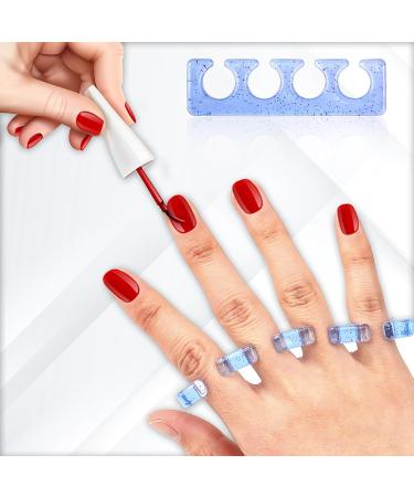 8 Pcs Silicone Toe Separators for Pedicures | Washable Toe Spacers for Men & Women | Perfect Toenail Dividers for Nail Polish & Trimming - Buy Online on GoSupps.com