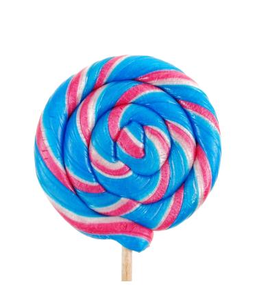 Shop Handmade Round Lollipops - Bubble Gum Flavor - 25g Set of 8 | International Shipping Available - Buy Online on GoSupps.com