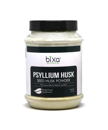 bixa BOTANICAL Psyllium Husk Powder(Plantago Ovata)(1Pound/16 Oz) Daily Laxative Fibre | Natural Dietary Supplement maintains Gut (Intestinal) Motility & eliminates Toxic Waste | 1 Pound (Pack of 1)