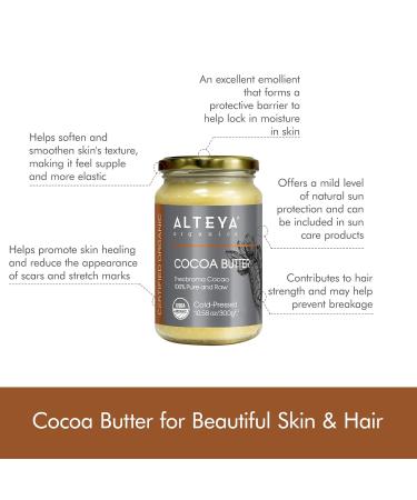 Altenya Bio Cocoa Butter 300g - 100% USDA Certified Raw Natural Cocoa for Body Hair & Lip Care - Imported from South Africa - Buy Online on GoSupps.com