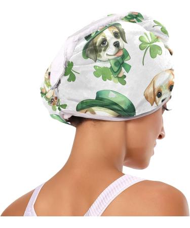 Four-Leaf Clover Dog Hair Towel 2 Pack - Super Absorbent Quick Dry Hair Turbans for Women & Girls - Buy Online on GoSupps.com