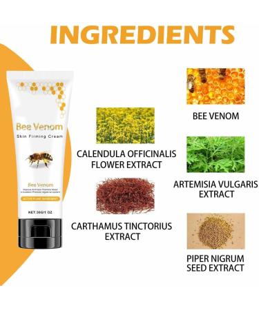 ZHBiwmatn 2024 New 3Pcs Cvreoz Bee Venom Skin Firming Cream Bee Venom Cream Cvreoz Skin Firming Cream Cvreoz Bee Venom Lymphatic Drainage & Slimming Cream for All Skin 30G/1FL.OZ - Buy Online on GoSupps.com