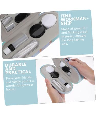 Healeeved Double-Layer Glasses Case & Multi-Purpose Contact Lens Holder - Portable Travel & Sunglasses Storage Solution - Buy Online on GoSupps.com