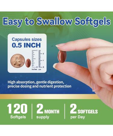 19-in-1 AREDS 2 + Eye Vitamins for Macular Health and Dry Eye, Lutein and Zeaxanthin Supplement with Vitamin C/E, Zinc, Omega-3, Support Eye Strain, Pressure, Night Vision & Hydration - 120 Softgels 120 Count (Pack of 1) - Buy Online on GoSupps.com