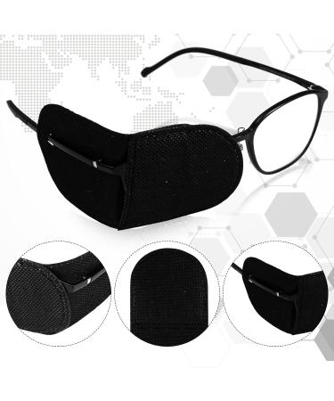 Buy 12pcs Reusable Large Size Black Eye Patches for Adults & Kids - Non-Woven Amblyopia & Strabismus Glasses Eye Patch - Ships Internationally - Buy Online on GoSupps.com