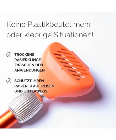 Fler Razor Shave Set - Women's & Unisex Razor with Interchangeable Heads 6 Aloe Vera Blades Protective Bracket - Shop Internationally - Buy Online on GoSupps.com