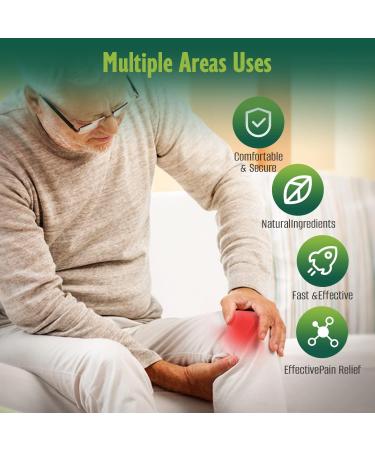 Pain Relief Patches - 24 Pcs Natural Herbal Heat Patches for Knee, Shoulder, Neck - Hot Moxibustion Wormwood Sticker for Arthritis, Muscle Soreness - Buy Online on GoSupps.com