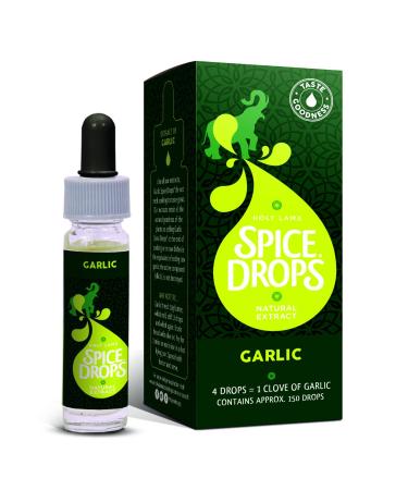 Holy Lama Natural Pure Garlic Extract Spice Drops (Easy Garlic) No Artificial Colouring Preservative Or Flavouring (Single 5ml)