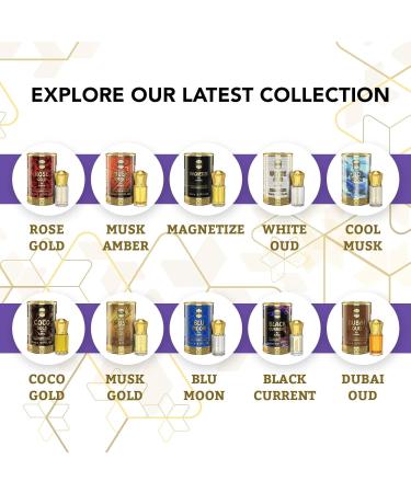 DJ Black Current Attar | Floral & Fruity Fragrance | Unisex Non-Alcoholic | Long Lasting Attar Men & Women - 5 ML - Buy Online on GoSupps.com