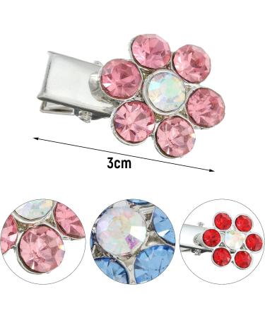 MFUOE 4Pcs Diamond Dog Hair Clip Fashion Dog Plum Flower Princess Hair Clip Rhinestone Barrettes Decor Puppy Grooming Hair Clips for Kids Dog Hair Clips Pet Dog Plum - Buy Online on GoSupps.com