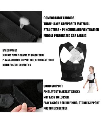 Akayoo Ergostrap Back & Spine Pro - Adjustable Posture Corrector for Back Straightening | My Hanna Back | Noir M - Buy Online on GoSupps.com