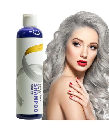Intensive silver shampoo purple toning shampoo moisturizing silver shampoo anti-yellow tint shampoo hair shampoo for blonde and gray hair for neutralization of yellow stings - Buy Online on GoSupps.com