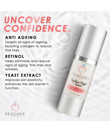 Ageless Face Serum - Retinol & Vitamin A | Vegan Age-Defying Serum for Brightening Discoloration Age Spots & Blemishes - 1 oz - Buy Online on GoSupps.com