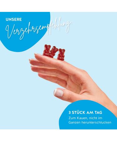 Calcium Gummy Bears - Vegan Sugar-Free Bone & Tooth Support - 500mg 45 Pieces - Bears with Benefits - Buy Online on GoSupps.com