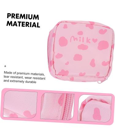 Lurrose 2pcs Napkin Storage Bag - Cute Travel Makeup & Period Wet Bag Assorted Colors - Compact Plush Coin, Tampon, & Change Bags - 13x11.5x4.5cm - Buy Online on GoSupps.com