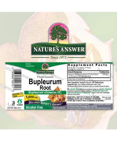 Natureâ€™s Answer Bupleurum Root - 1000mg Herbal Supplement for Liver Health & Immunity - Gluten & Alcohol-Free - Buy Online on GoSupps.com
