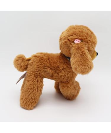 Heionia Teddy Dog Plush Toy - Kawaii Brown Poodle Cuddly Toy (20cm) | Perfect Gift for Kids & Girls | International Shipping Available - Buy Online on GoSupps.com