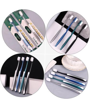Frcolor Soft Toothbrush Set for Adults - 4 Portable & Flexible Toothbrushes for Home Use - Effective Tooth Cleaning - Buy Online on GoSupps.com