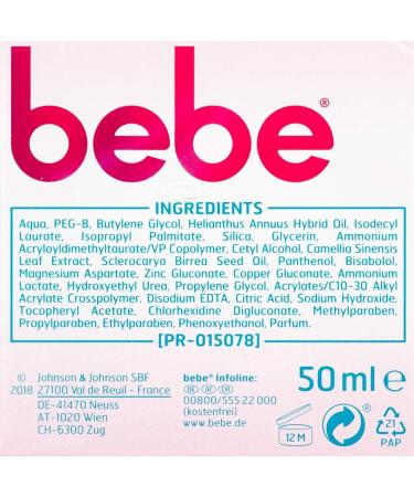 bebe Sch nmatt Matte Care (50 ml) Matte Face Cream for Combination Skin with Green Tea Light Moisturising Cream for the Face and a Healthy and Smooth Look Mattifying care - Buy Online on GoSupps.com