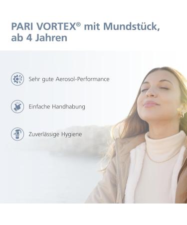 Pari Vortex Inhalation Aid with Mouthpiece - For Adults & Children 4+ | Enhance Inhalation with Medication Sprays - Buy Online on GoSupps.com